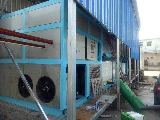 オマーンからのコンパクトな商用中古製氷機、新鮮さを保つ新しいコンクリートブロック製造機