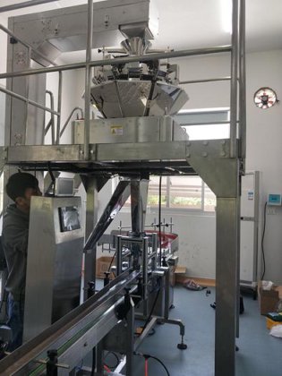 自动多头称重式新鲜蔬菜盒装包装机