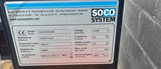 2012 Soco Palettenmanager