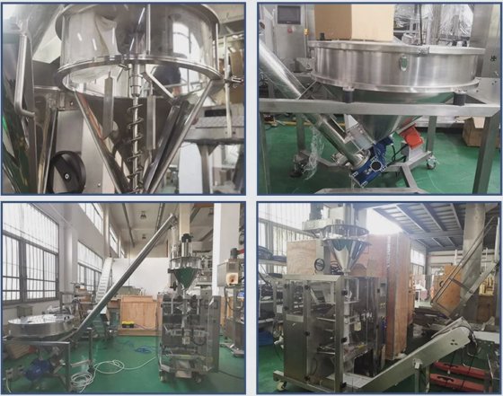 用于粉末香料的 1 公斤 5 公斤木薯粉袋充填包装四边封小袋包装机