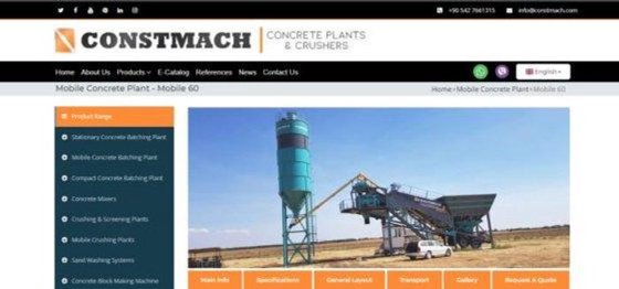 60立方/小时移动混凝土搅拌站