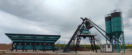 60立方米紧凑型混凝土搅拌站