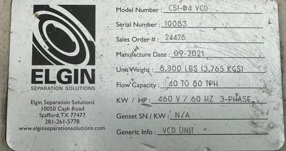 2021 Elgin CSI-D4 PACKAGE SYSTEM,