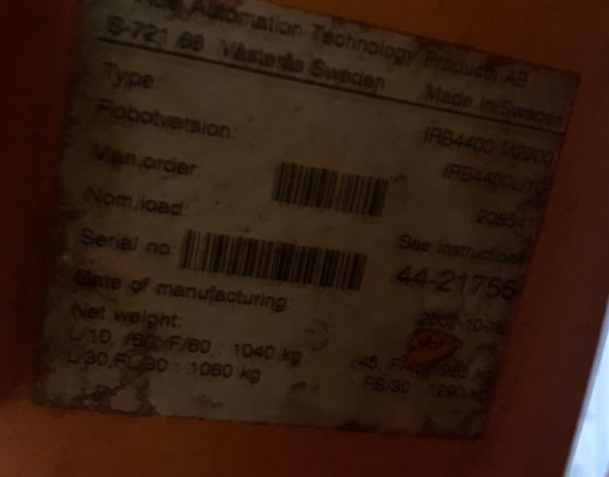 ABB IRB 4400L/10 2.53 METER