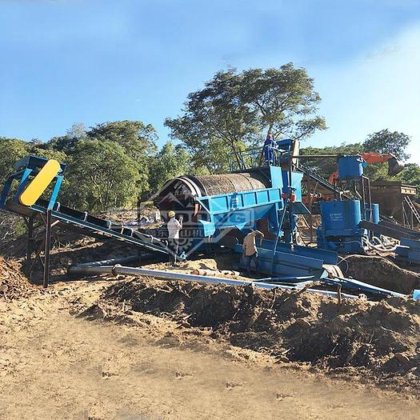 冲积金矿开采机械 滚筒洗涤器 旋转筛