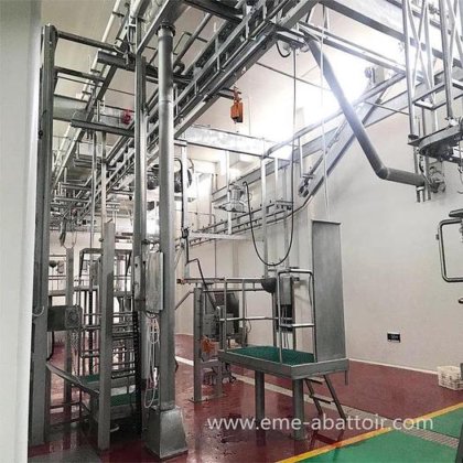 高质量清真牲畜屠宰场设备 牛屠宰线 平台式屠宰场牛屠宰机械