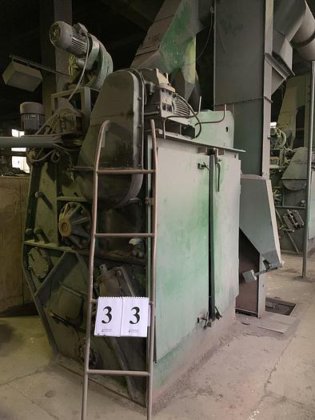 Tumble belt shotblast machine