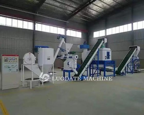 1 時間あたりの 1-2 トンは鶏牛ブタの動物の餌の供給の生産ラインを処理します