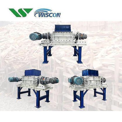 中国全自动废旧工业木材托盘双轴撕碎机