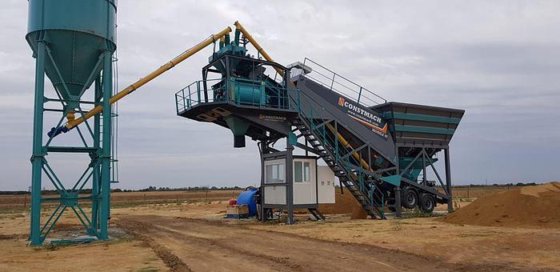 移動式コンクリートバッチングプラント