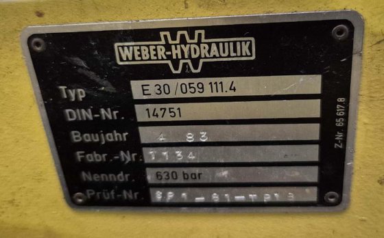 Weber Hydraulik E 30/059 111.4