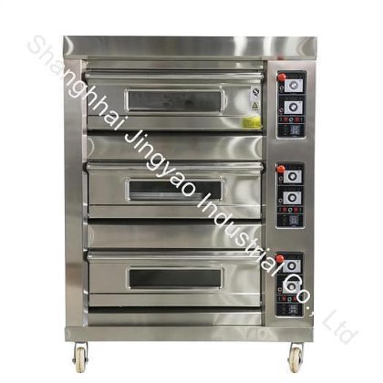 業務用ステンレススチール製電気/ガス大型パンピザケーキビスケットベーキングデッキオーブンマシン設備大型プロ仕様パン製造機ベーカリー設備