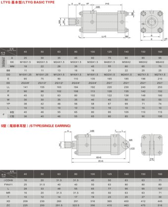 气缸液压缸 LTYG系列油压缸