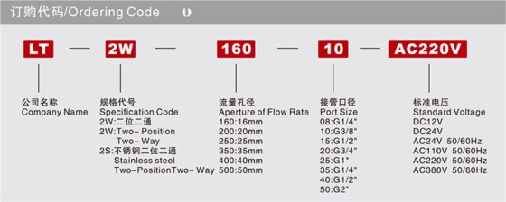 流体控制阀 LT2W系列二位二通直动式电磁阀