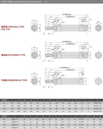 气缸迷你气缸 MAL系列铝合金迷你缸