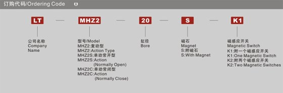 气缸气动手指 LTMHZ2系列平行气爪
