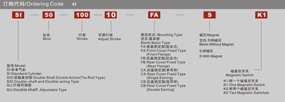 气缸标准气缸 SI系列标准气缸