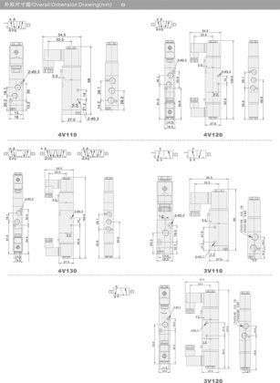 换向阀电/气控制阀 100系列气控阀