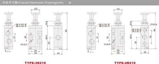 换向阀机械阀 4R手拉阀