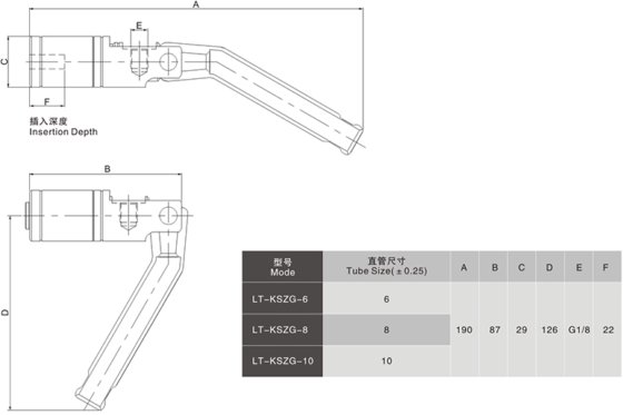 快速连接器 直管快速连接器