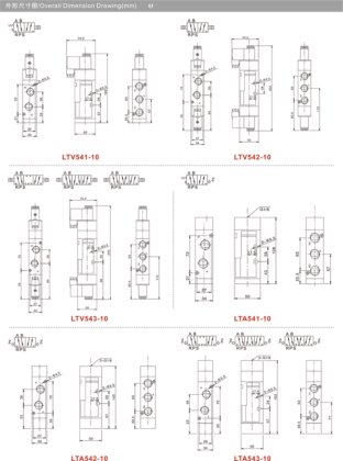 换向阀LTV/A压铸系列 LTV.A540系列压铸电磁阀、气控阀