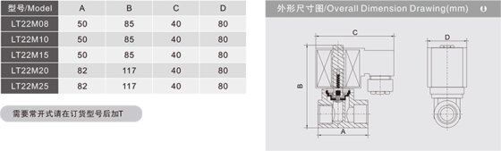流体控制阀 LT22M系列膜片式电磁阀