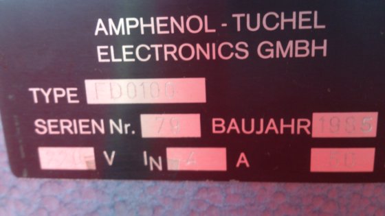 1985 AMPHENOL-TUCHEL FD 0100 in