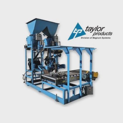 Taylor Products Duplex Air Valve Packer Packaging w/ Conveyor in ...