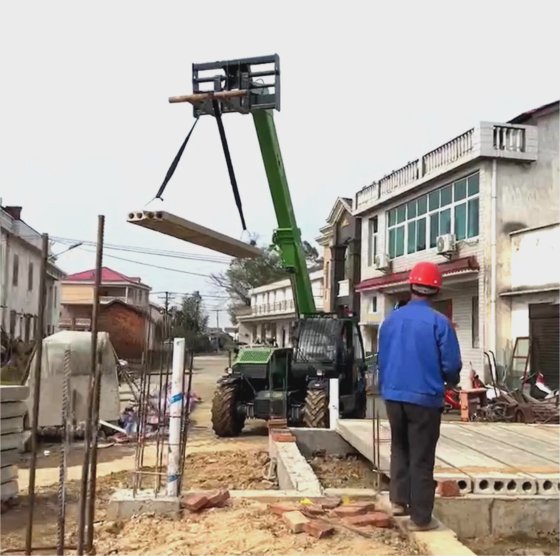 Field Rough Terrain Telescopic Handler 4X4 3.5 Ton 7 Meters Compact ...