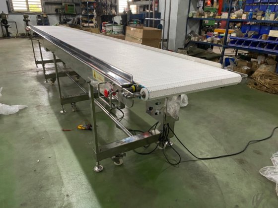 清水牌 中古五米自動輸送帶 3相220V 不鏽鋼輸送機 輸送線
