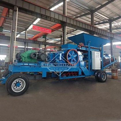 移动式破碎站 移动式石头破碎机