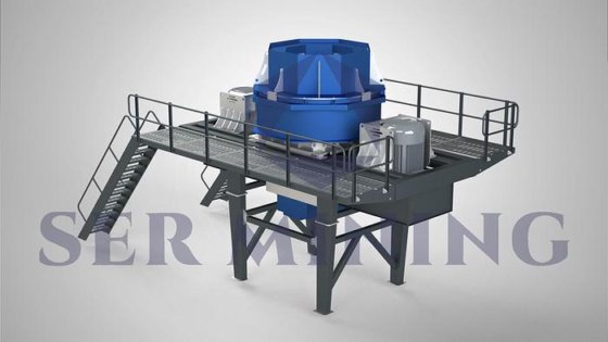 垂直軸衝撃破砕機：高速骨材成形