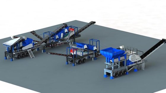 多目的モバイルジョー&インパクトクラッシャー | 一次、二次、三次段階