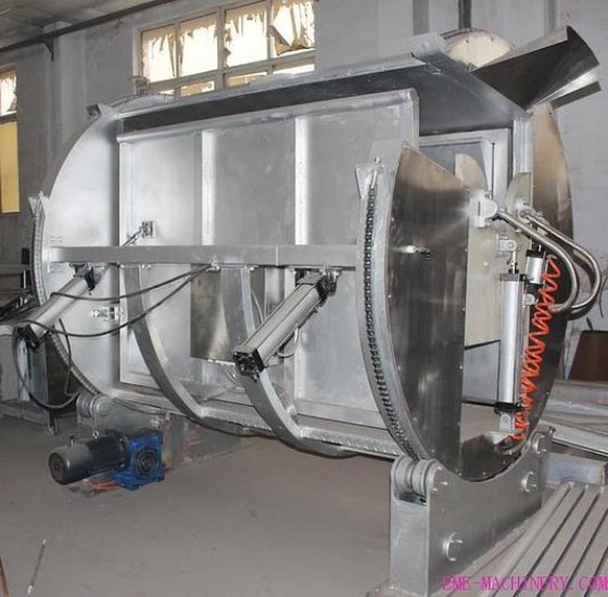 用于清真屠宰的活牛气动仪式型杀牛箱