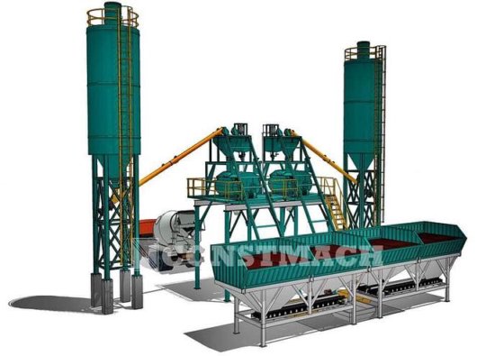 固定混凝土搅拌站