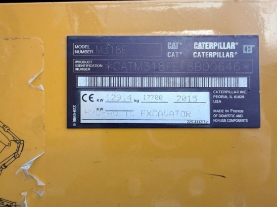 2015年CAT M318F