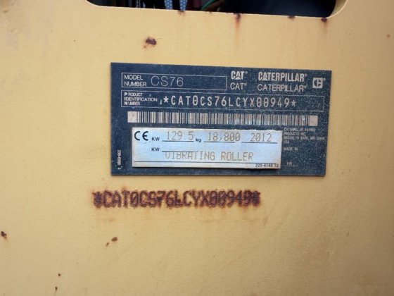 2012年 CAT CS76 XT
