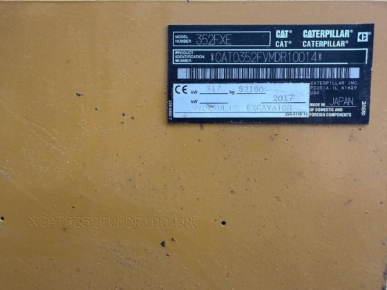 2017 CAT 352F XE