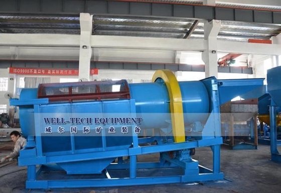 用于清洗粘土砂金厂的洗涤器-旋转筛