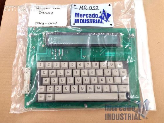 Placa com display para a