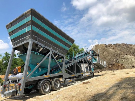 移動式コンクリートバッチングプラント