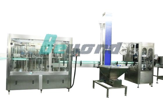 塑料瓶液体水清洗灌装旋盖包装热销机