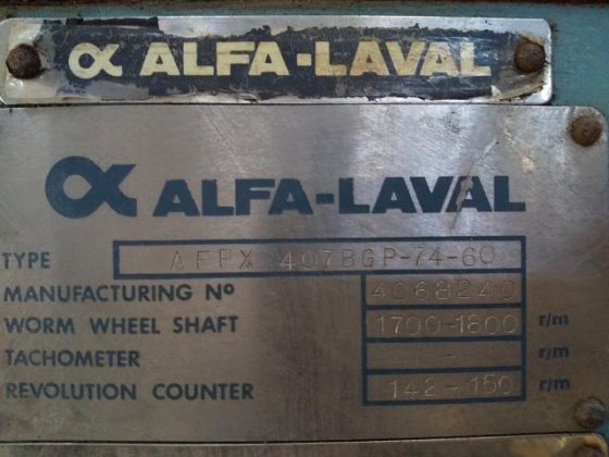 アルファ・ラバル AFPX407