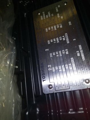 [东芝] 马达 2.2kw2p200V