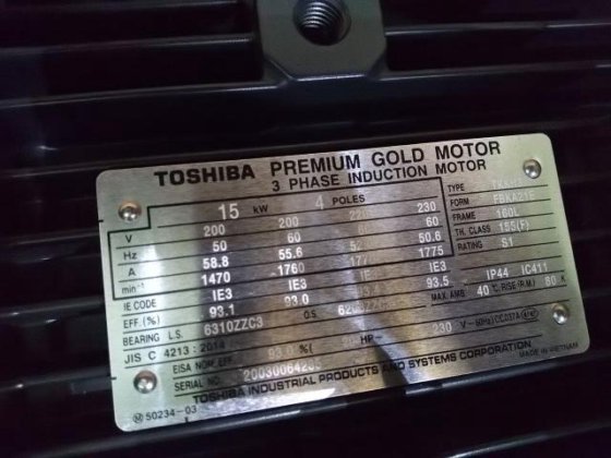 ［东芝] 马达 15kw 4p200V