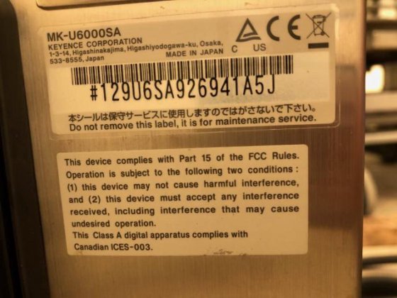 キーエンス MK-U6000SA