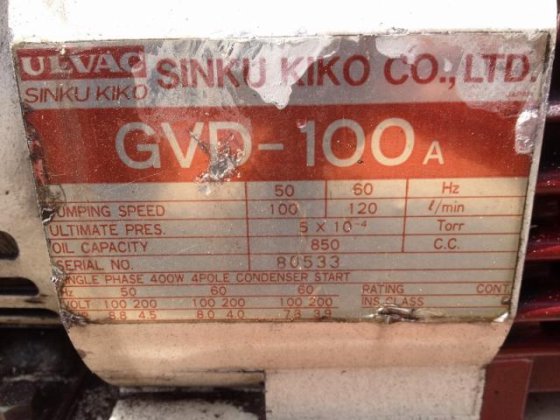 アルバック GVD-100A