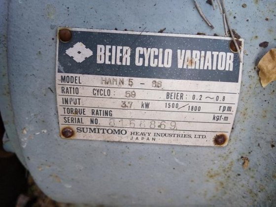 ［Sumitomo]带拜尔摆线针轮减速机的电机。