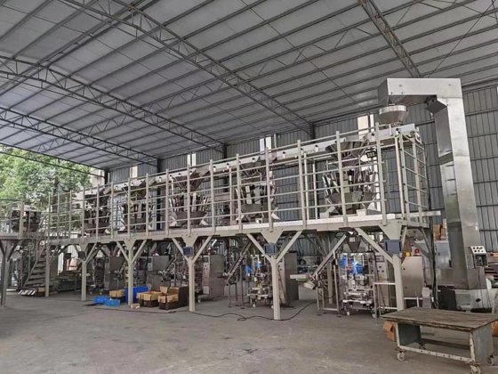 用于支持秤重机的多头秤重机工作平台