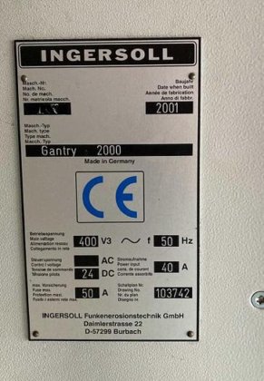 2004 英格索尔龙门架 2000
